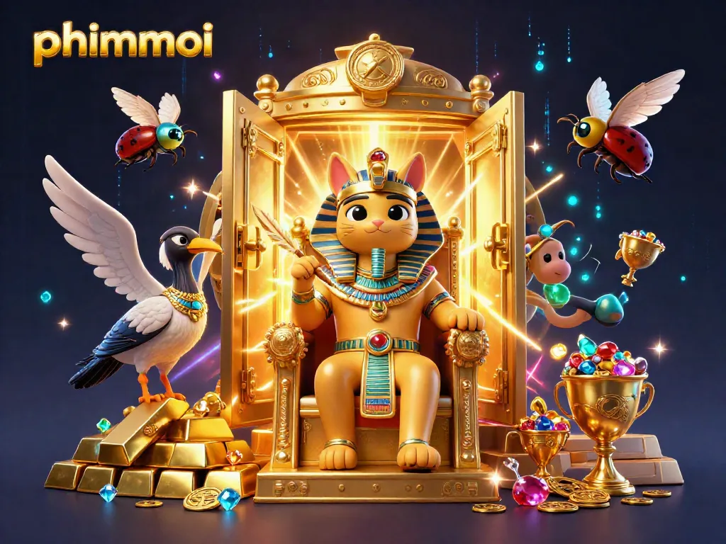 Experience the excitement of phimmoi's casino atmosphere with vibrant characters and treasure.